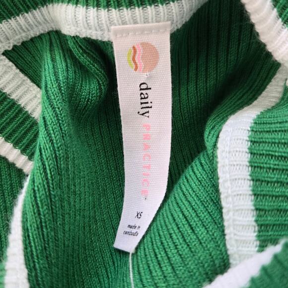 Anthropologie Daily Practice Women Preppy Fitted Midi Sweater Dress Ribbed XS - Picture 9 of 11